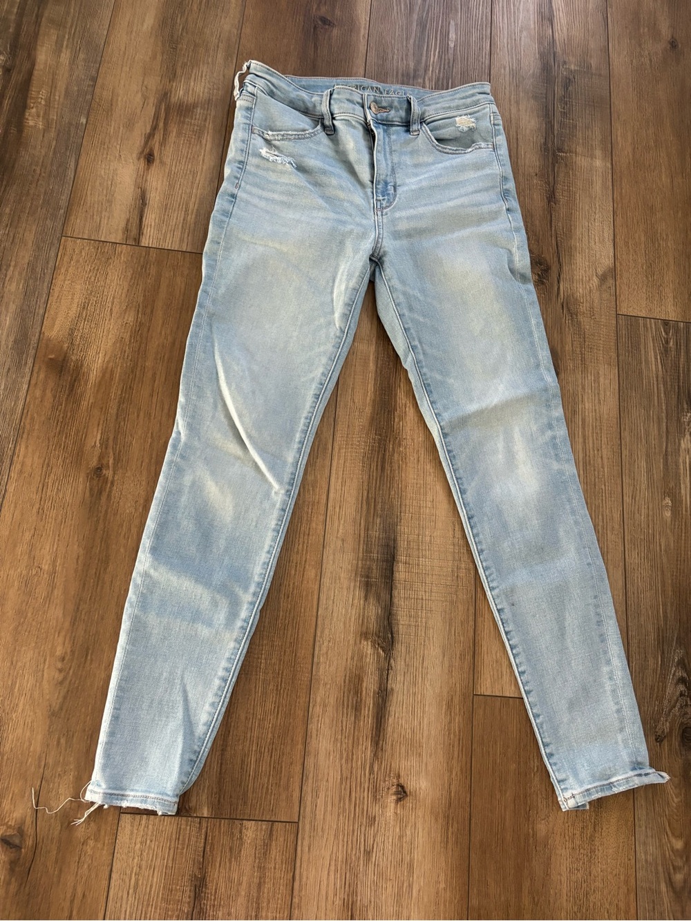 American Eagle Outfitters Light Blue Skinny Jeans - Stretch Denim